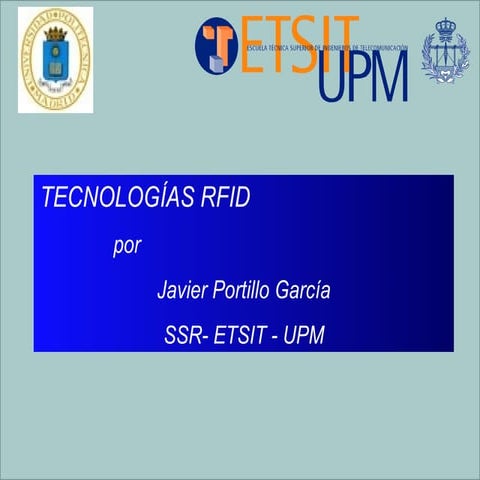 UIMP: Tecnologias RFID