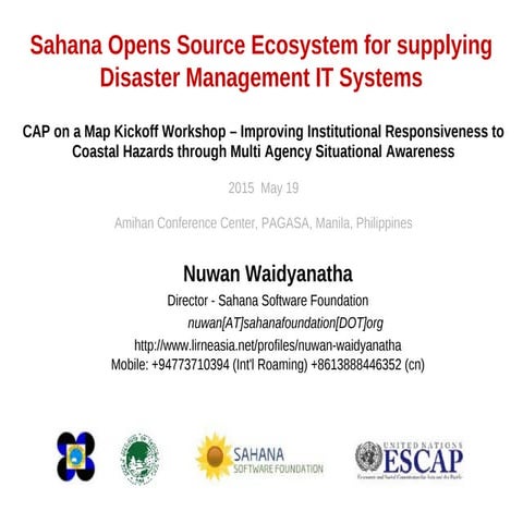 Sahana Overview (CAP on a Map - PAGASA)