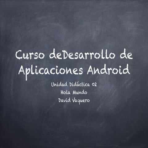Curso de Android 4.x Unidad 02 SDK y AVD Manager