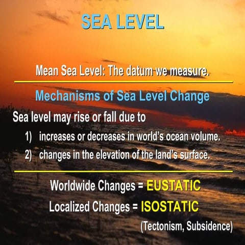 Coastal Engineering : Sea_Level Hydrodynamics | PPT