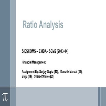 Ratio Analysis (Siescoms)