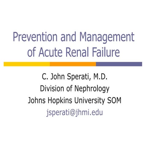 02 Sperati   Prevention And Management Of Acute Renal Failure