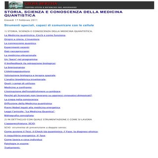 Storia Scienza Conoscenza della Med...
