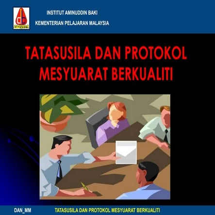  tatasusila dan protokol mesyuarat