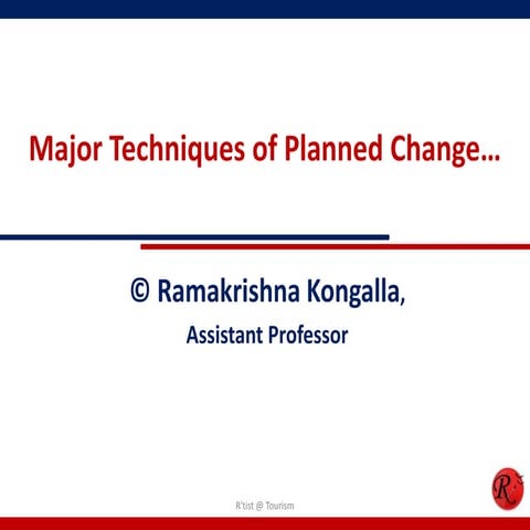 Techniques of Planned Change