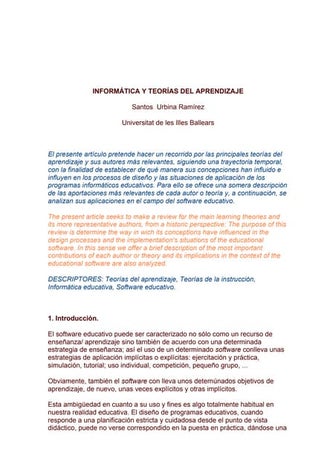 02 teorías del aprendizaje y su aplicación en el proceso enseñaanza aprendizaje