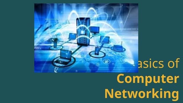The Basics and Understanding of Computer Networking.pptx
