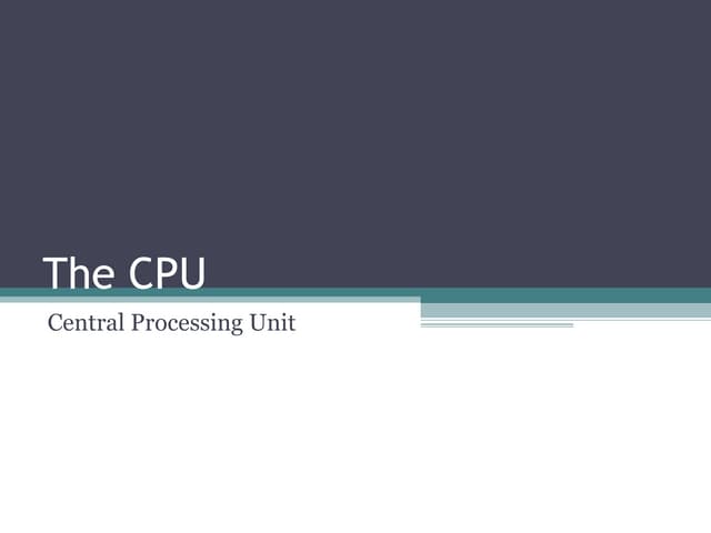 02 the cpu
