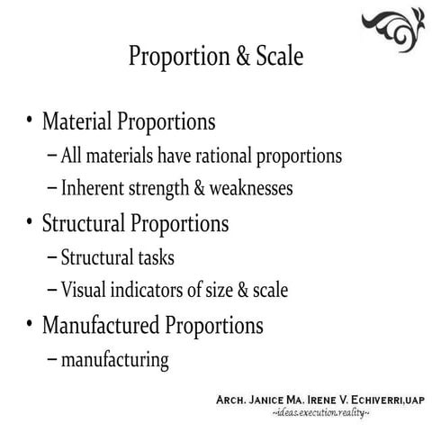 02 theories of proportion