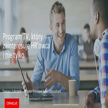 Tomasz Zubrzycki @ "Program TV, który zainteresuje HR'owca i nie tylko" - "I ...