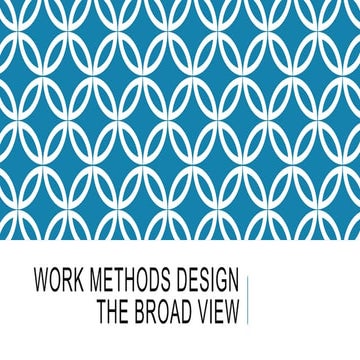 02 work methods design