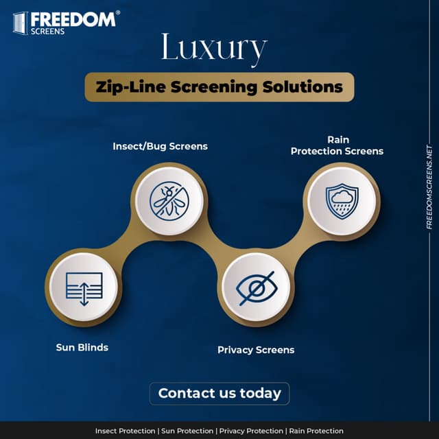 Luxury Zip-Screening Solutions by Freedom Screens | PDF