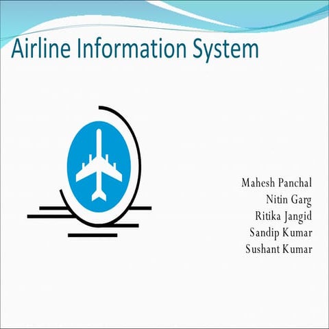 AIS, Airline Information System, Pilot Project