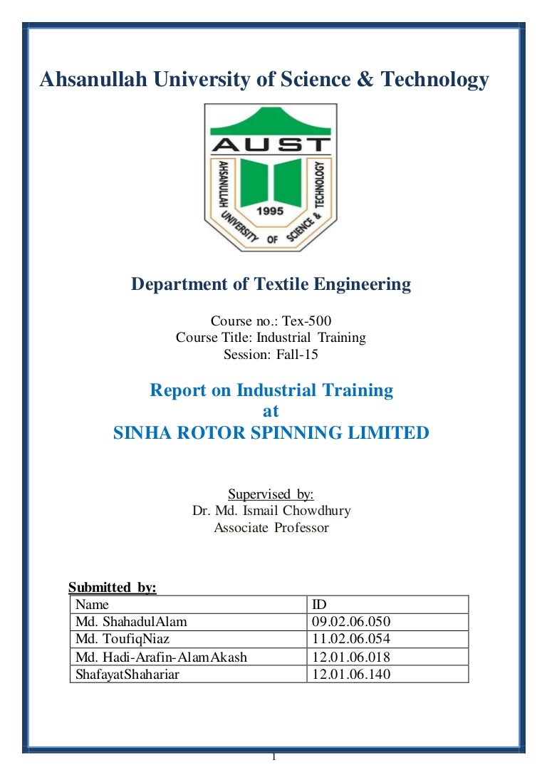 aust fall15 industrial training