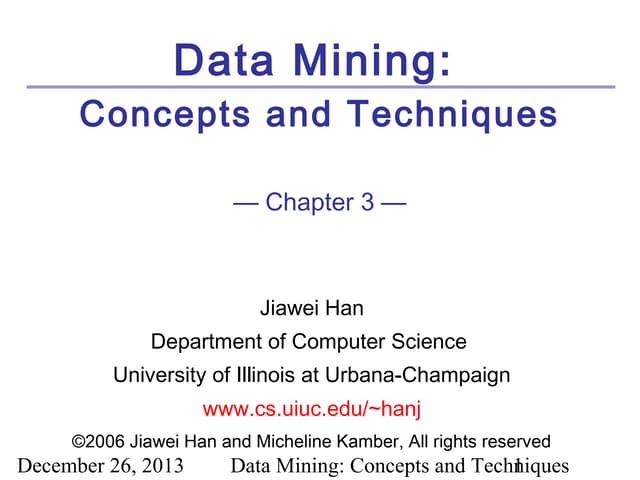 03 data mining : data warehouse