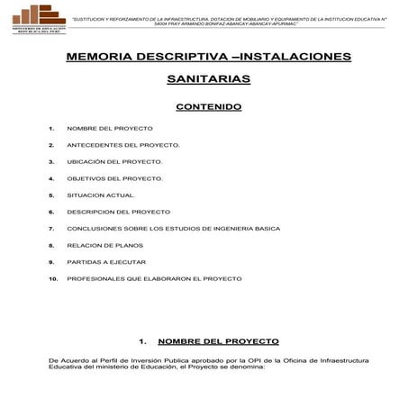 03. MEMORIA DESCRIPTIVA INSTALACIONES SANITARIAS-bonifaz