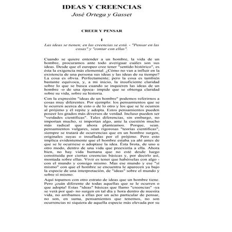 03. ortega y gasset. ideas y creencias