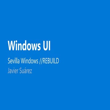 Introducción a Windows UI