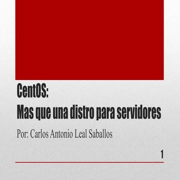 Introducción a CentOS 7