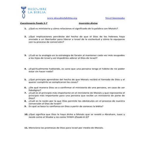 03.  cuestionario de éxodo 5-7 inversión divina