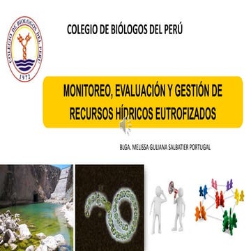 03.Monitoreo, evaluación y gestión de recursos hídricos eutrofizadospor - Melissa Salbatier Portugal