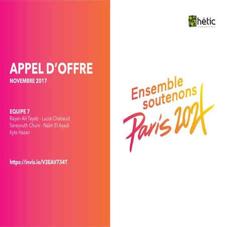 Appel d'offres - JO 2024