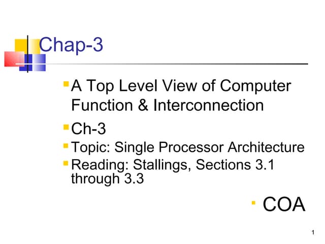03. top level view of computer function &amp; interconnection