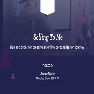 Selling to me by Nosto