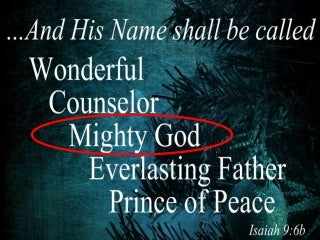 he will be called mighty god