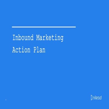 Inbound Marketing Action Plan and Samples
