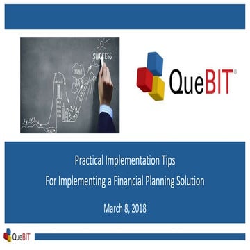 Practical Implementation Tips For Implementing a Financial Planning - QueBIT ...