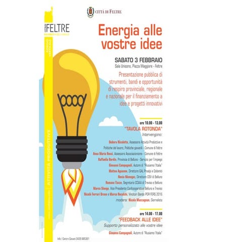 03.02.2018 Energia alle idee