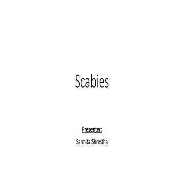 Scabies etiology, transmission, risk factors, clinical variants, clinical fea...