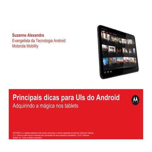 Principais dicas para UIs do Android