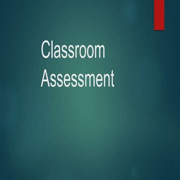 03 9-2020 class room assessment