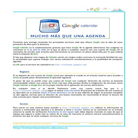 Api De Google Calendar | PDF