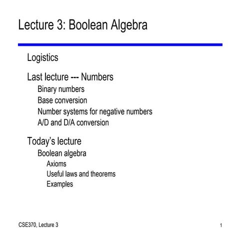 03 boolean algebra | PPT