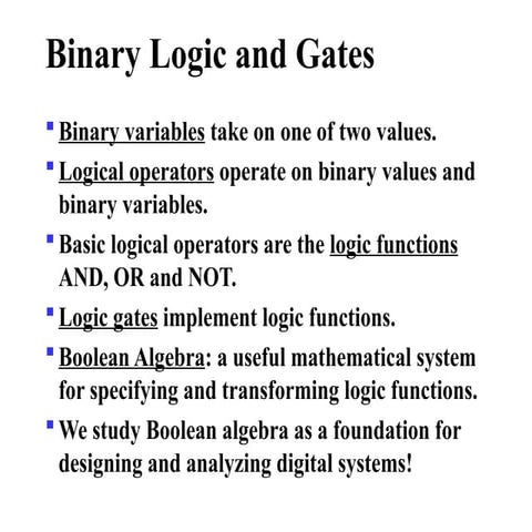 13 Boolean Algebra | PPT