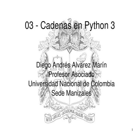 03 - Cadenas en Python 3