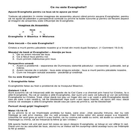 03. Ce nu este evanghelia notite