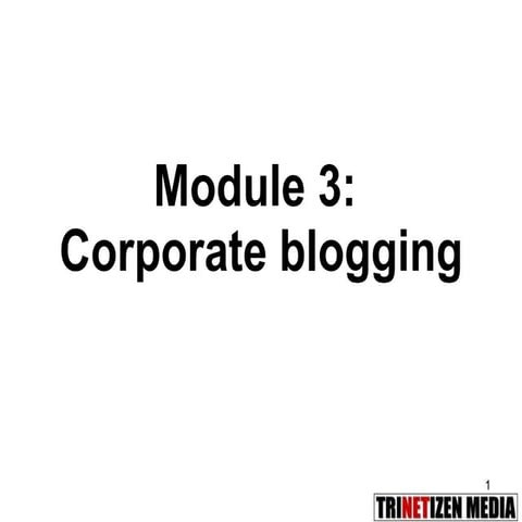 03.Corporate blogging