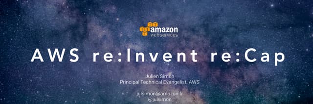 AWS re:Invent 2016 recap (part 1)