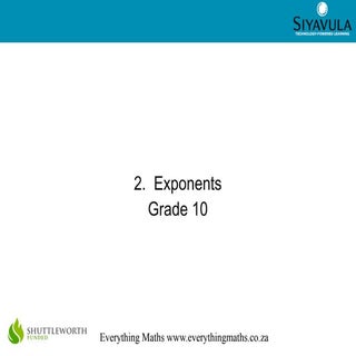 Exponents