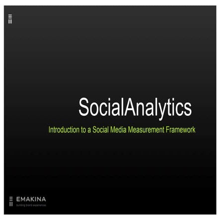 Emakina Academy 21 : You're on Facebook but are you performing?