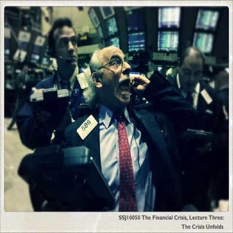 The Financial Crisis, Lecture Three: The Crisis Unfolds