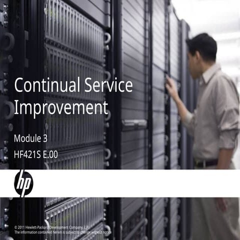 03HP-CSI_ContinualServiceImprovement.ppt