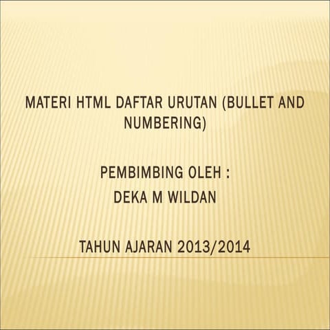 03   html daftar urutan