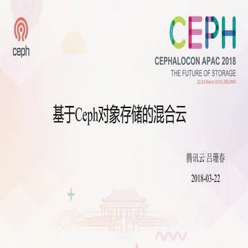Hybrid Cloud Based on Ceph Object Storage - ShanChun