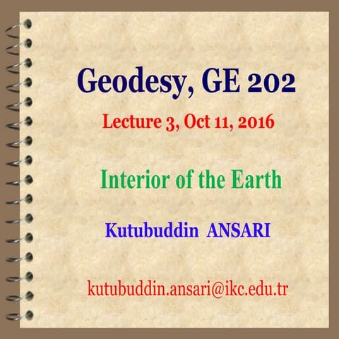 Interior  Structure of the Earth