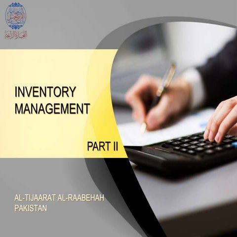 Inventory Management Part II | PPTX